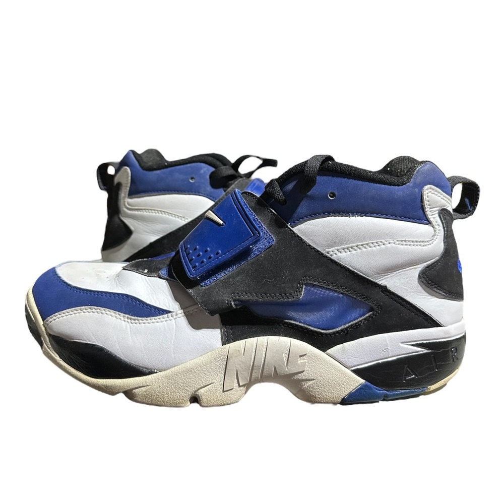 Nike Diamond Turf Deion Sanders Shoes Blue Black and White